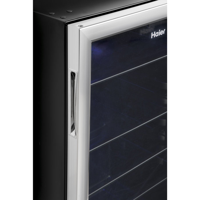 Haier Small Space Kitchen Appliances 150 Cans (12 oz.) Freestanding Beverage Refrigerator